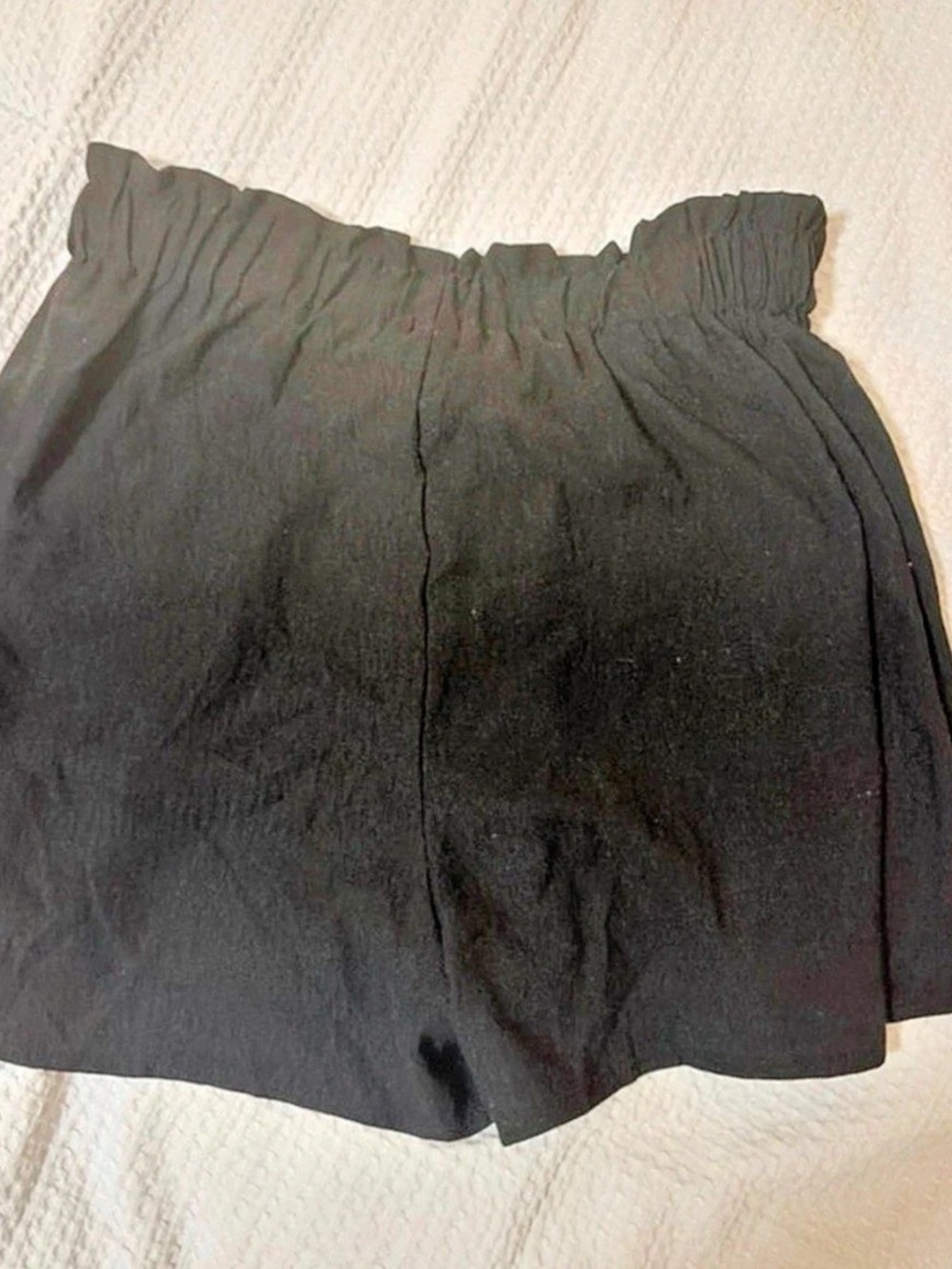 Black High-Waist Shorts